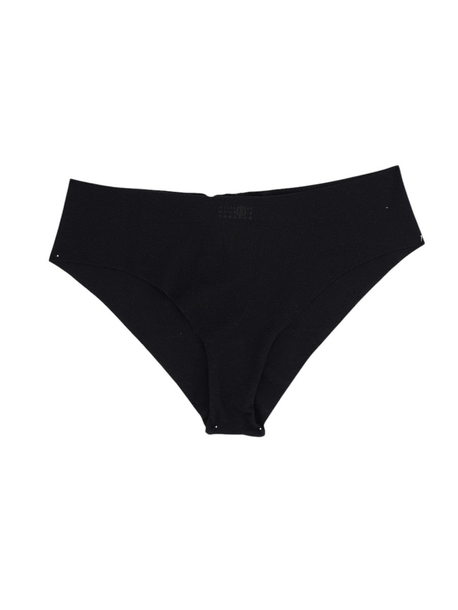 MM6 MAISON MARGIELA - Brazilian Briefs - Black mm6-maison-margiela-brazilian-briefs-black-front-jpg