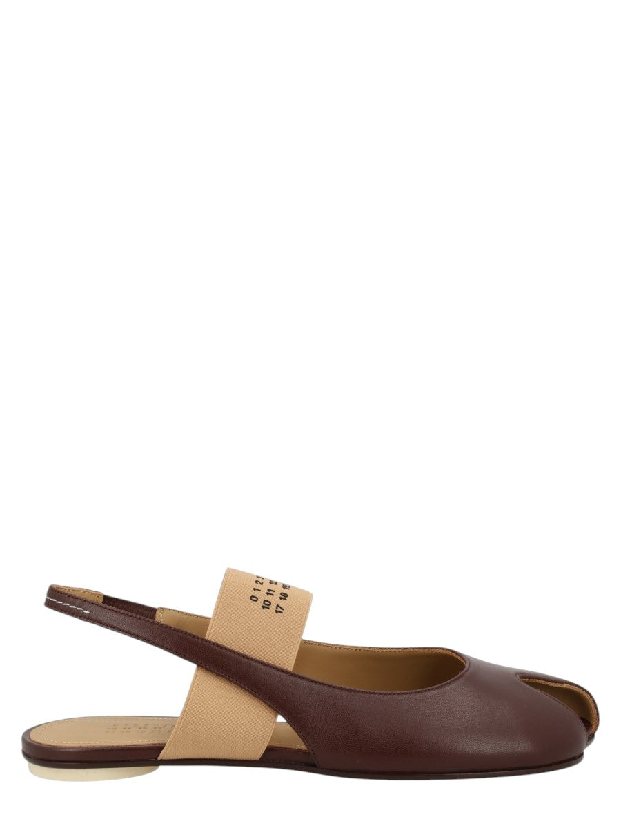 MM6 MAISON MARGIELA MM6 MAISON MARGIELA - Anatomic Sandal Slingback Leather - Bordeaux