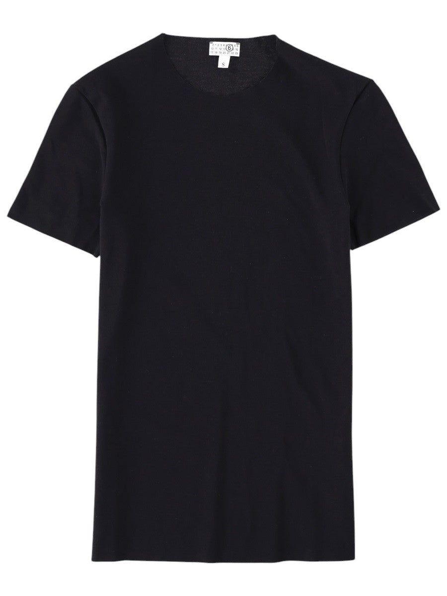 MM6 MAISON MARGIELA - Cotton T-Shirt - Black mm6-maison-margiela-cotton-t-shirt-black-front-jpg_92ae878f-3570-4f4e-892c-db72dc4e7b52