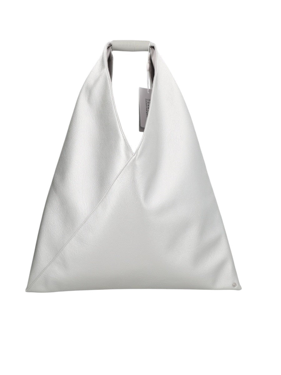 MM6 MAISON MARGIELA - BORSA A MANO "JAPANESE" MEDIUM mm6-maison-margiela-japanese-medium-handbag-silver-front-jpg