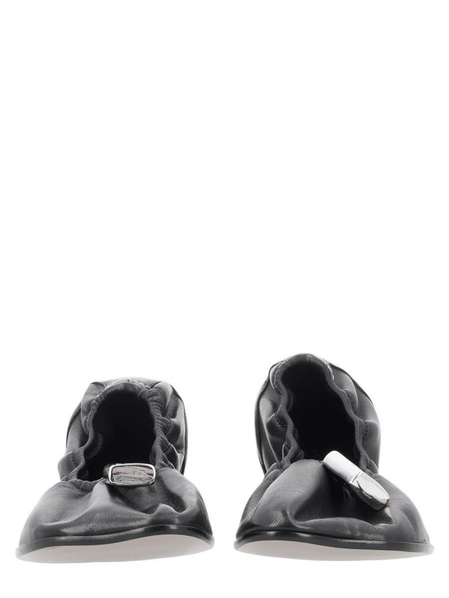 MM6 MAISON MARGIELA - BALLERINA "NUMERIC ANATOMIC" mm6-maison-margiela-numeric-anatomic-ballet-flats-black-front-jpg