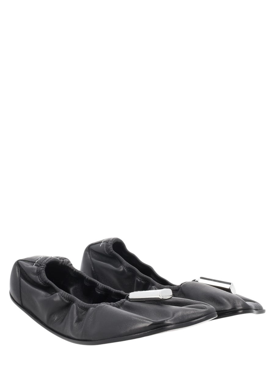 MM6 MAISON MARGIELA - BALLERINA "NUMERIC ANATOMIC" mm6-maison-margiela-numeric-anatomic-ballet-flats-black-side-jpg