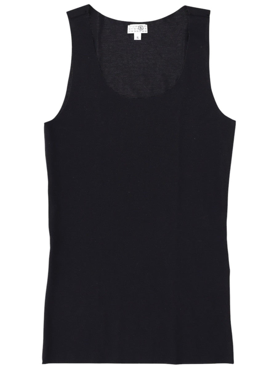 MM6 MAISON MARGIELA - Seamless Slip Dress - Black mm6-maison-margiela-seamless-slip-dress-black-back-jpg