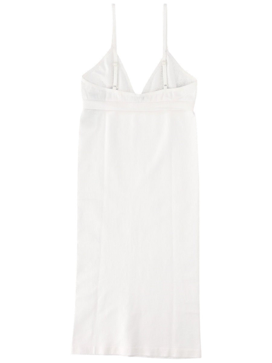 MM6 MAISON MARGIELA - Seamless Slip Dress - White mm6-maison-margiela-seamless-slip-dress-white-back-jpg