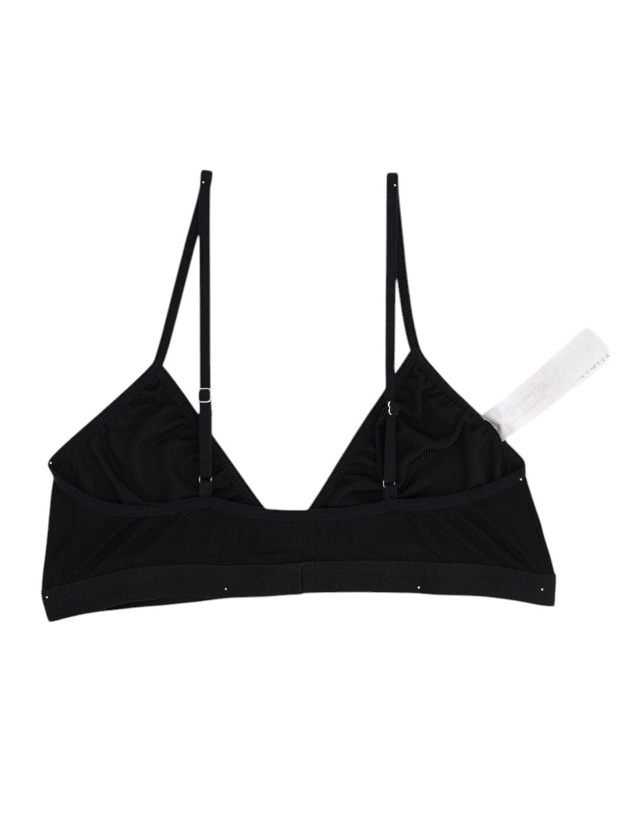 MM6 Maison Margiela - Triangle Bra - Black mm6-maison-margiela-triangle-bra-black-front-jpg