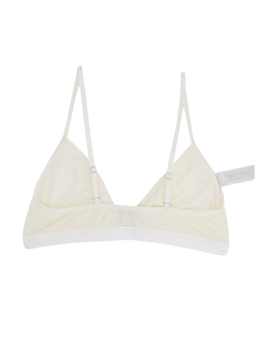 MM6 MAISON MARGIELA - Triangle Bra - White mm6-maison-margiela-triangle-bra-white-back-jpg