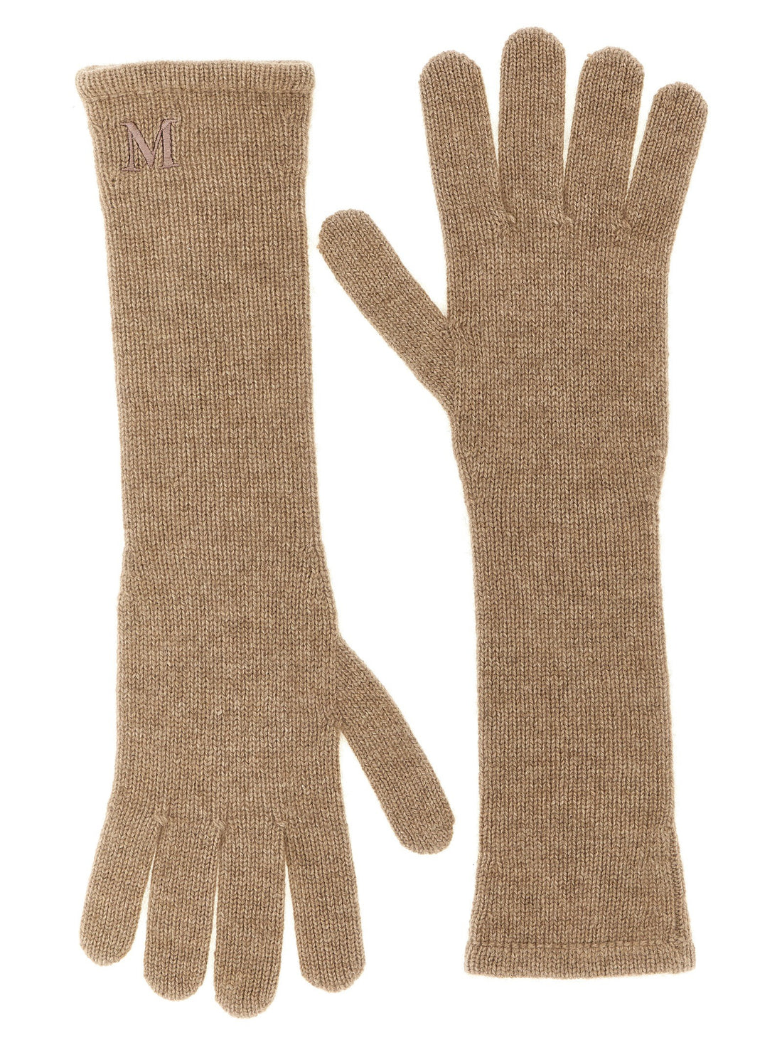 Max Mara - 'Mmjock' gloves beige U