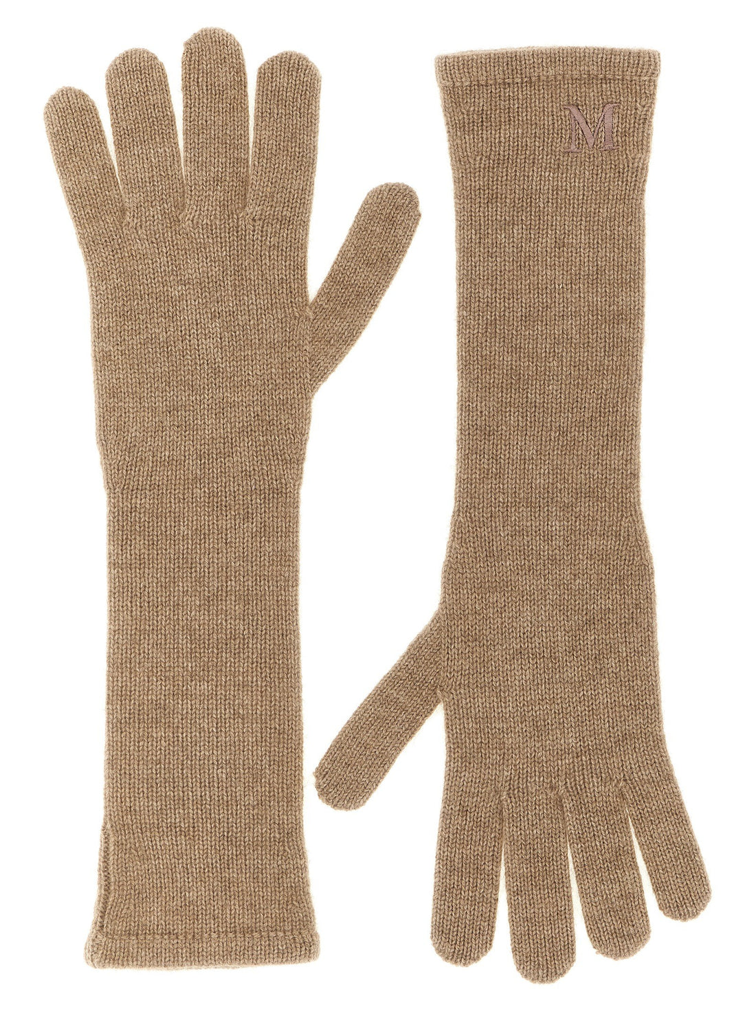 Max Mara - 'Mmjock' gloves beige U