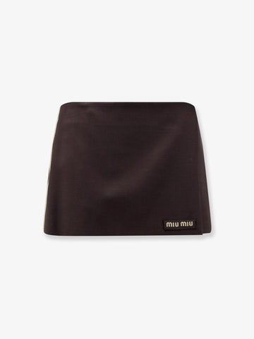 Miu Miu Miu Miu - Mohair and virgin wool mini skirt