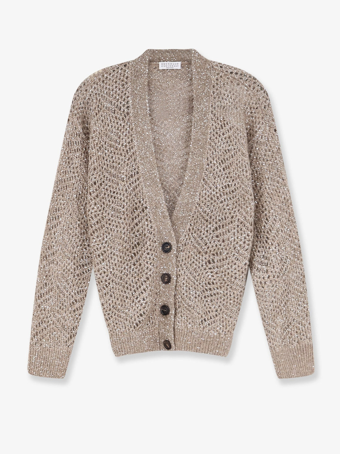 Brunello Cucinelli - Mohair blend cardigan with iconic Dazzling motif mohair-blend-cardigan-with-iconic-dazzling-motif
