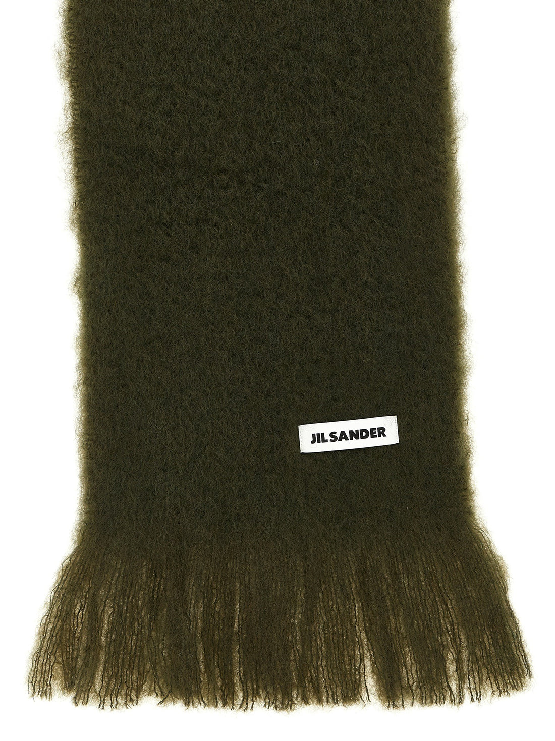 JIL SANDER - Mohair scarf GREEN U