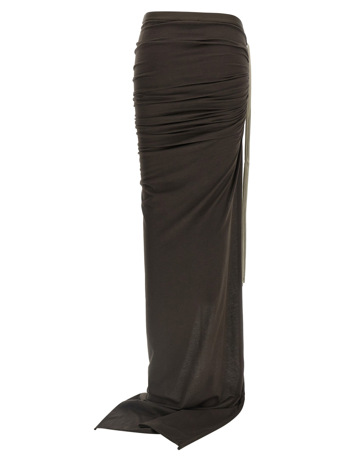 RICK OWENS - Moncler + Rick Owens 'Adjustable' skirt Brown S