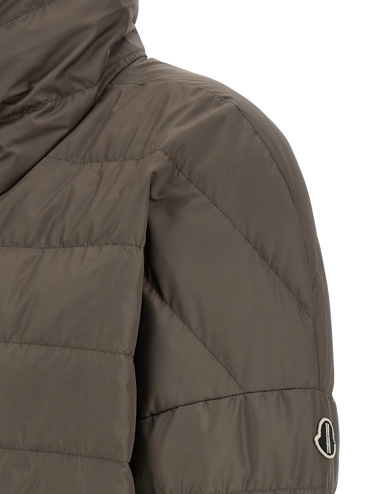 RICK OWENS - Moncler + Rick Owens 'Cropped' down jacket