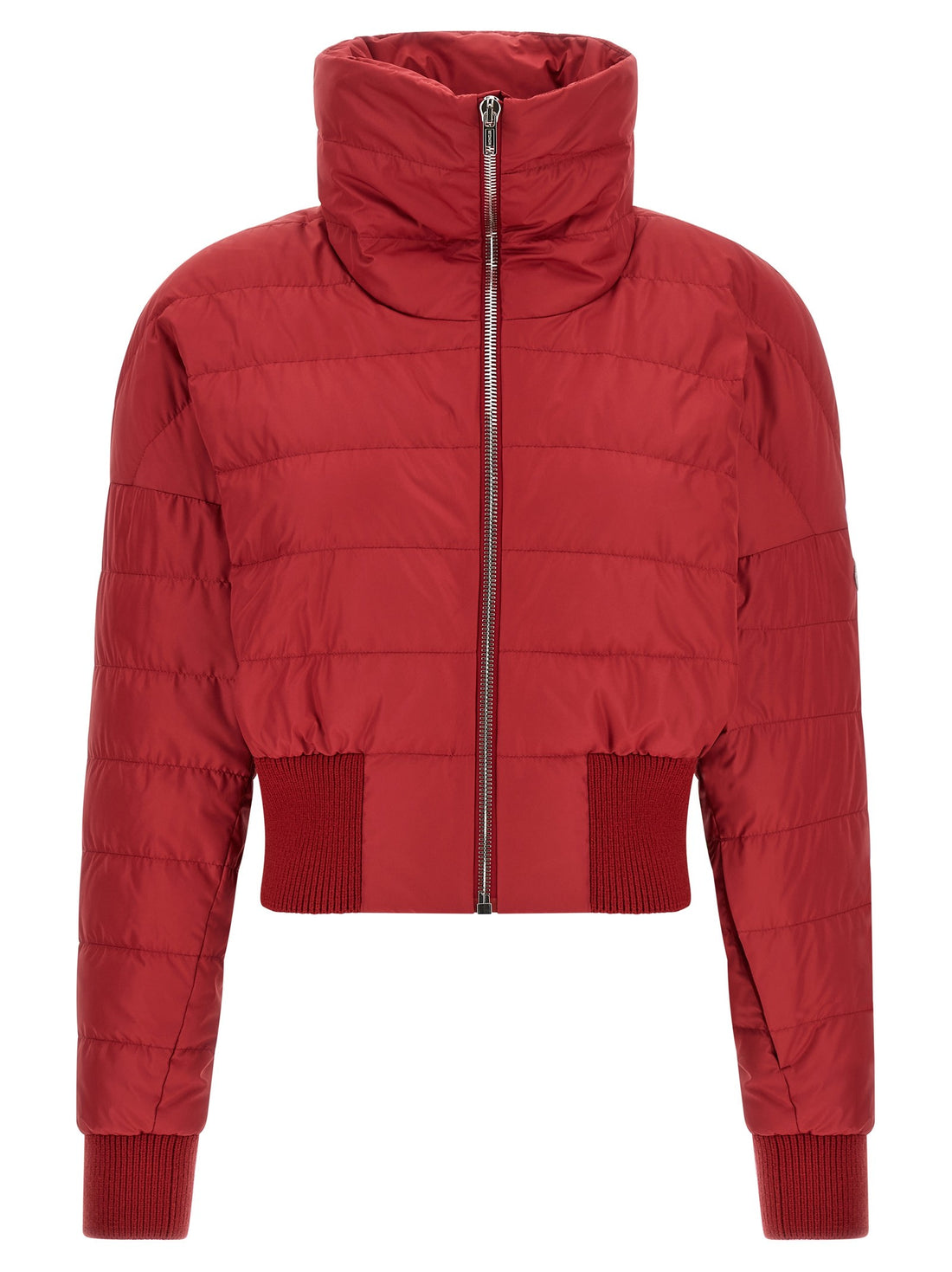 RICK OWENS - Moncler + Rick Owens 'Cropped' down jacket Red 1