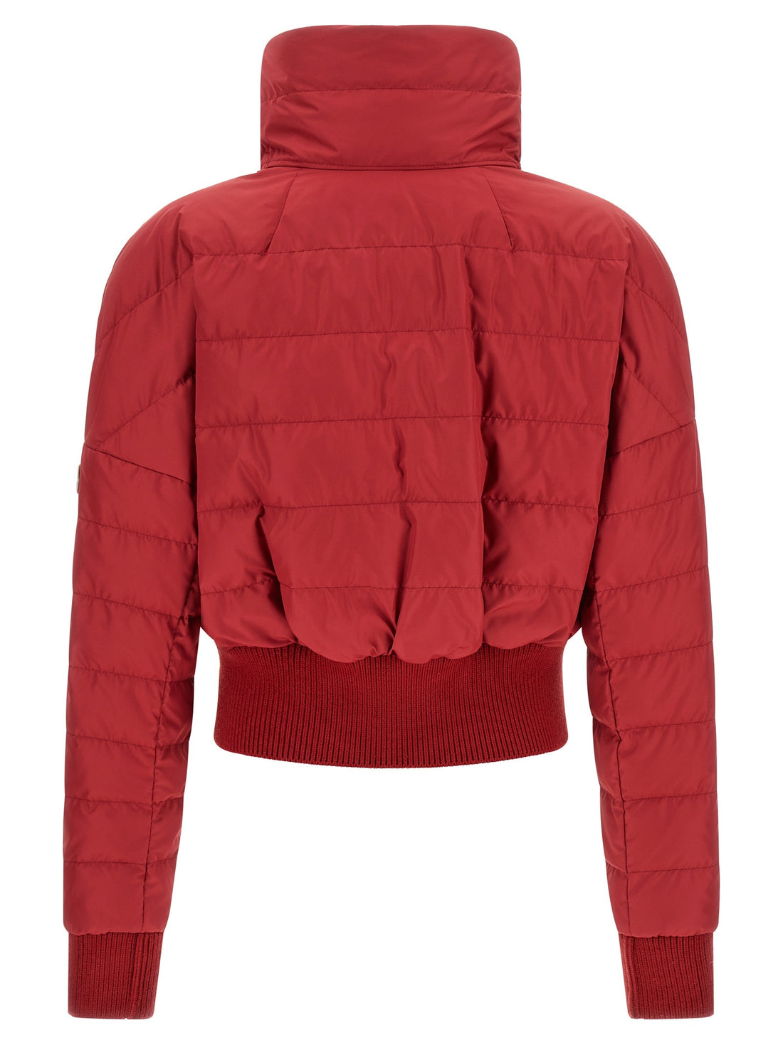 RICK OWENS - Moncler + Rick Owens 'Cropped' down jacket Red 1