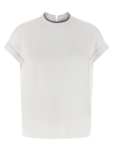 Brunello Cucinelli - ‘Monile’ jersey T-shirt White
