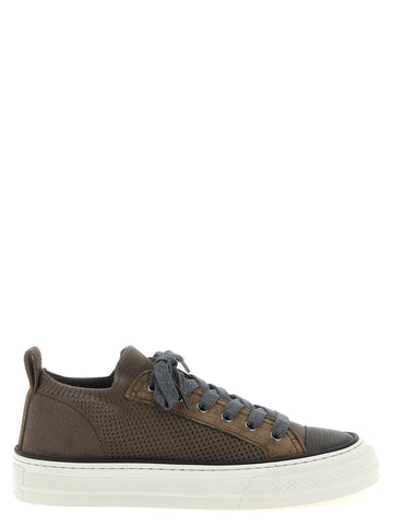 Brunello Cucinelli - Monile knit sneakers