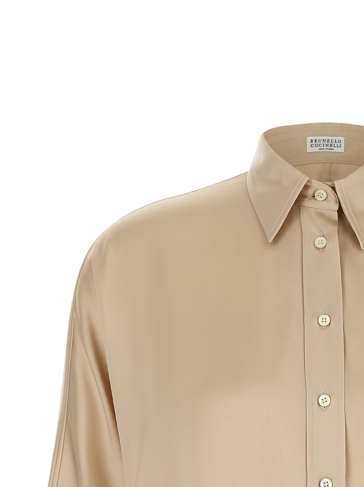 Brunello Cucinelli - 'Monile' satin shirt