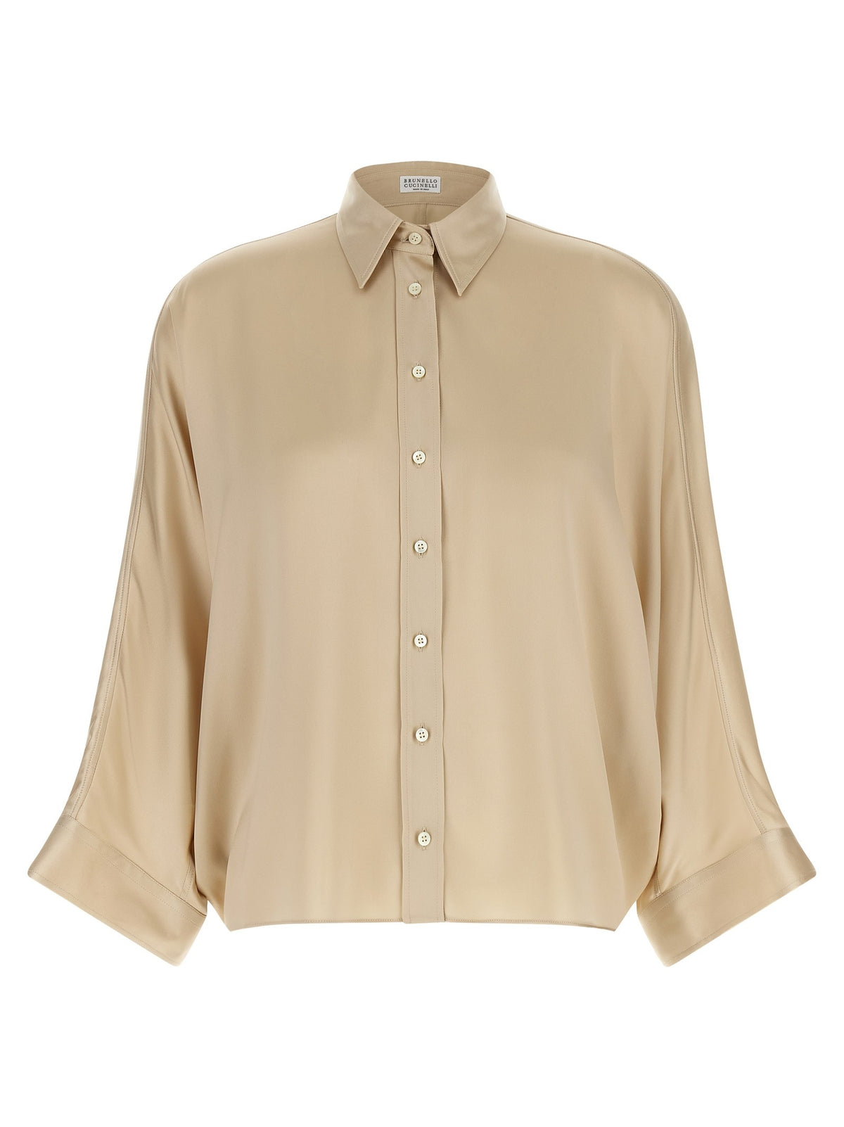Brunello Cucinelli - 'Monile' satin shirt