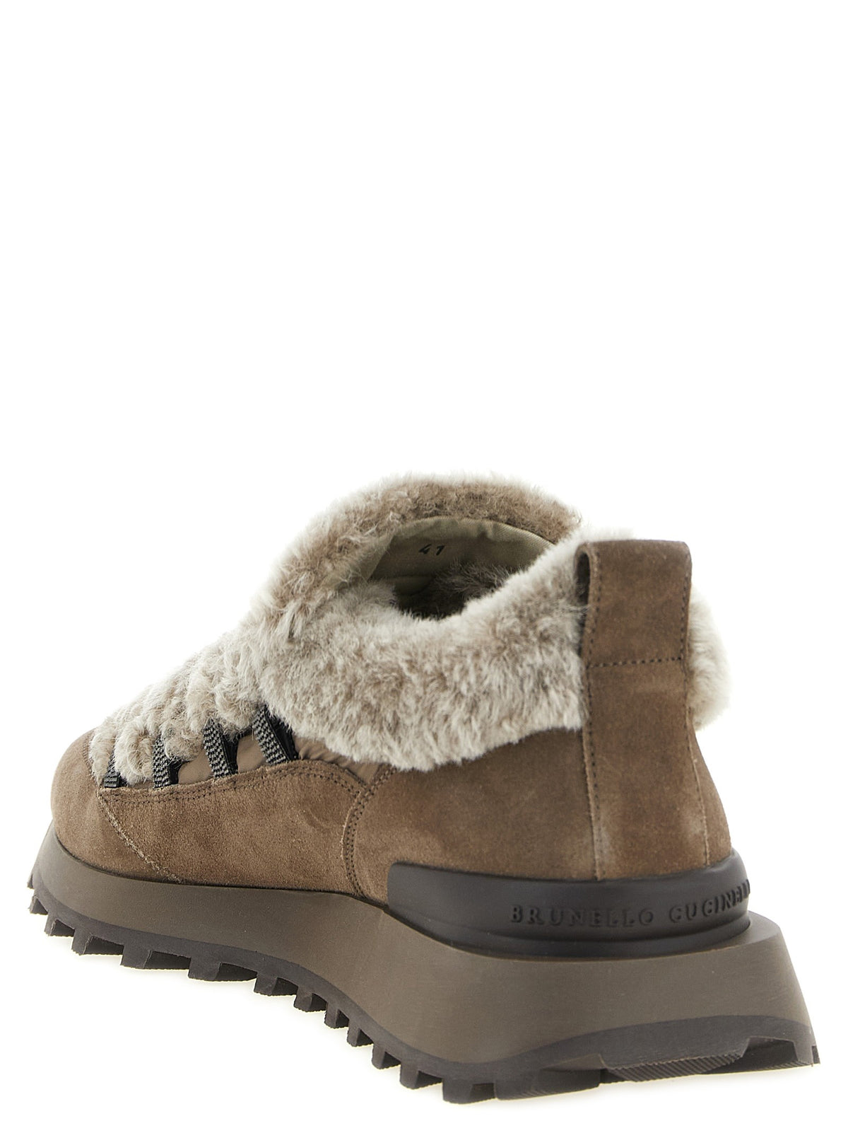 Brunello Cucinelli - 'Monile' shearling sneakers