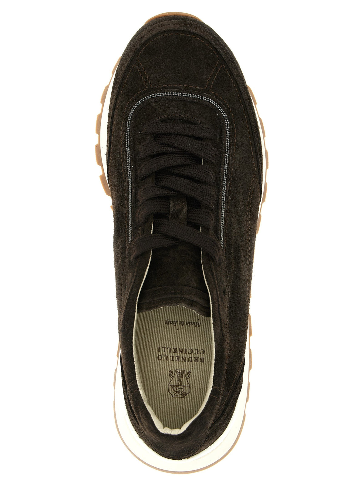 Brunello Cucinelli - 'Monile' suede sneakers