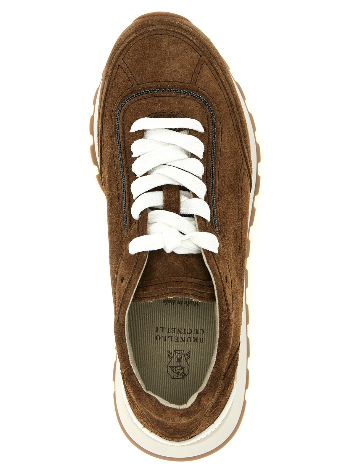 Brunello Cucinelli - 'Monile' suede sneakers
