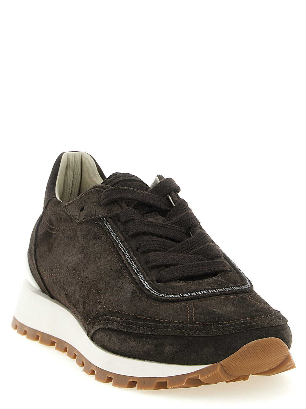 Brunello Cucinelli - 'Monile' suede sneakers