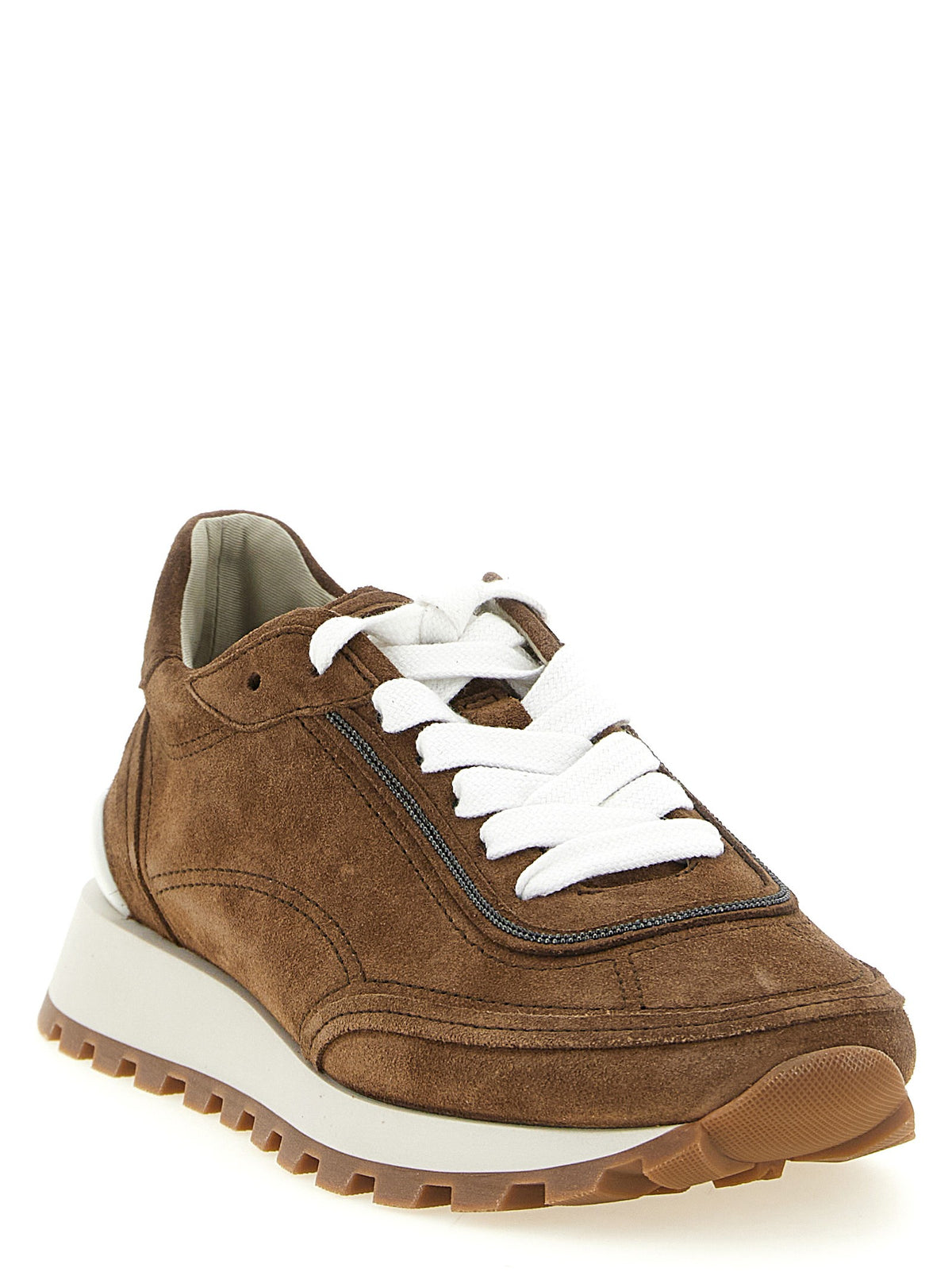 Brunello Cucinelli - 'Monile' suede sneakers