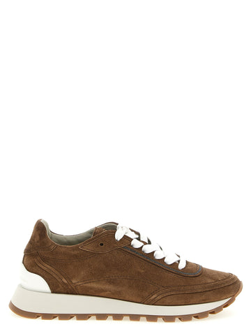 Brunello Cucinelli - 'Monile' suede sneakers