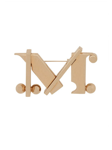 Max Mara - MONOGRAM BROOCH monogram-brooch_8fd02c1a-134f-4b48-89b2-98df4c1864f6