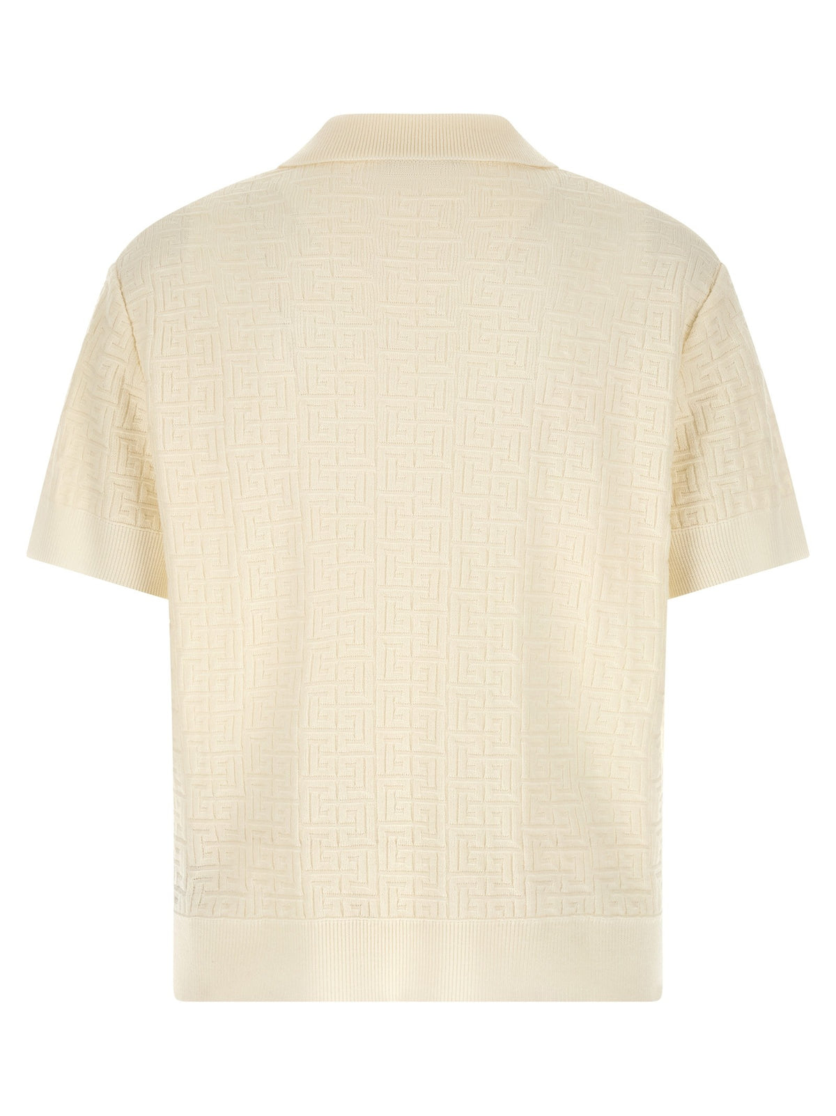 Balmain - Monogram jacquard polo shirt