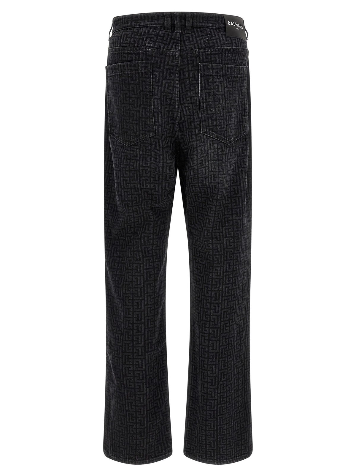 Balmain - Monogram pattern jeans