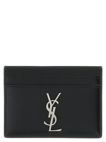 Saint Laurent - Cassandre leather card holder