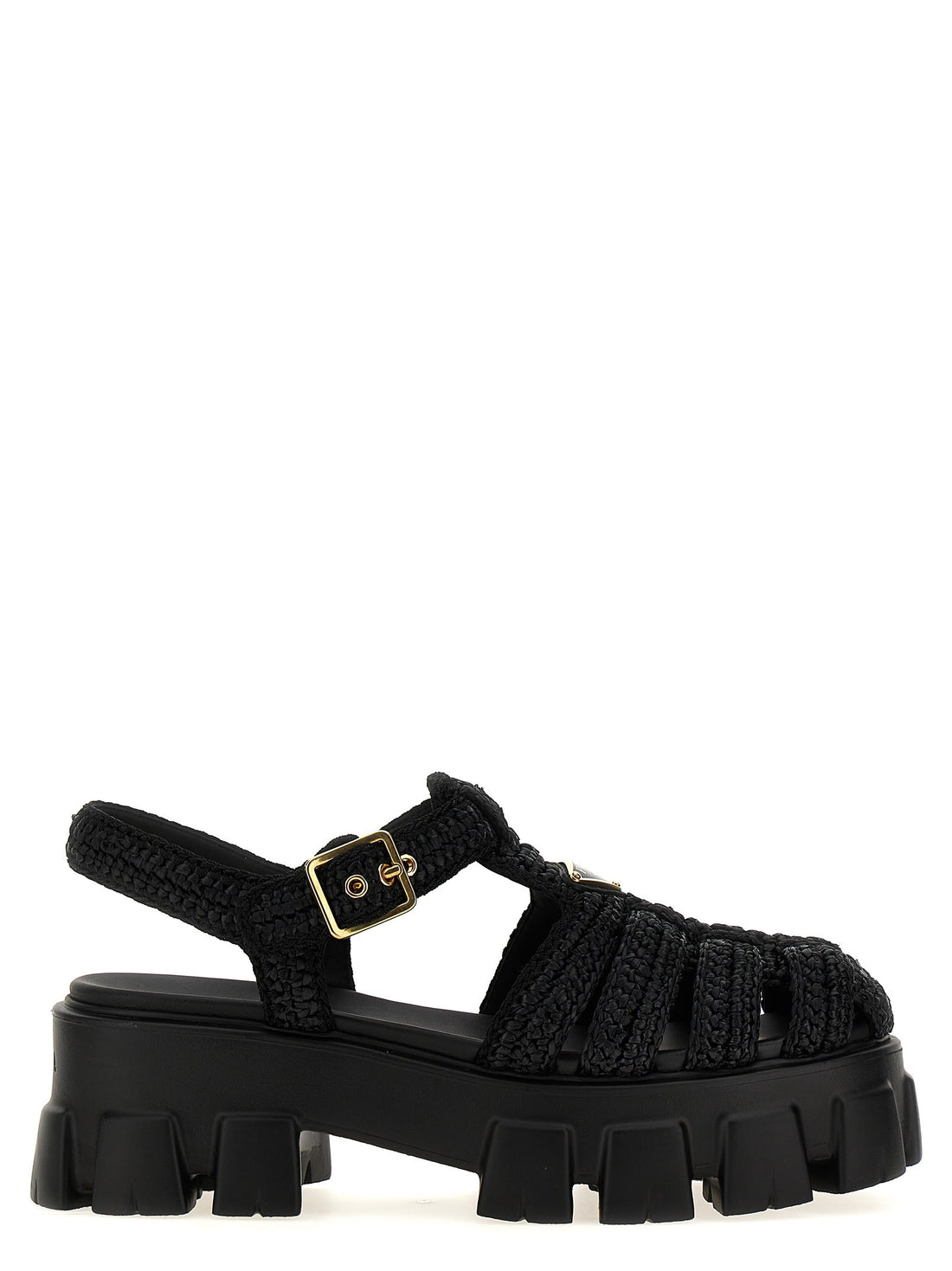 PRADA - 'Monolith' sandals Black 40