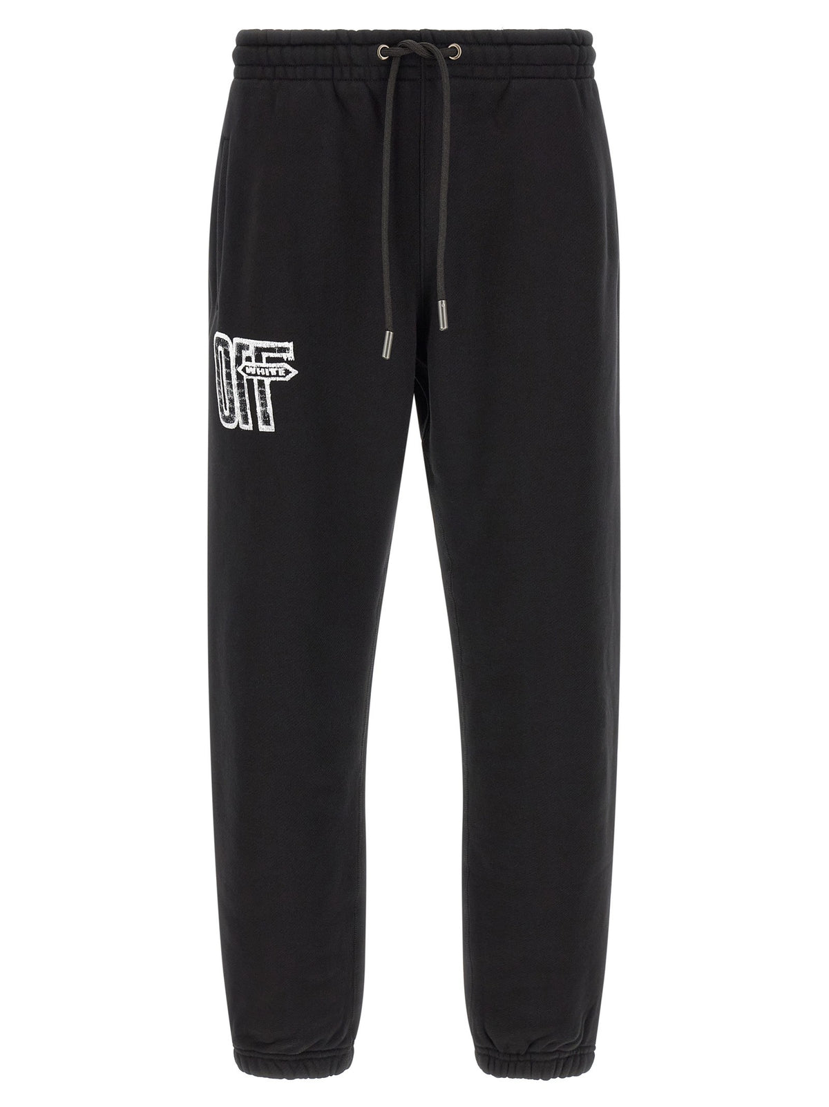 Off White - 'Motion Arrow Cuffed' joggers Black