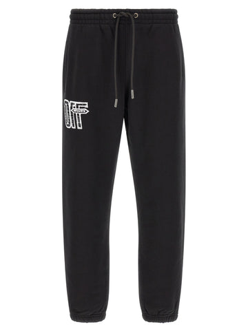Off White - 'Motion Arrow Cuffed' joggers Black
