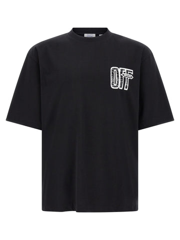 Off White - 'Motion Arrow Skate' T-shirt Black
