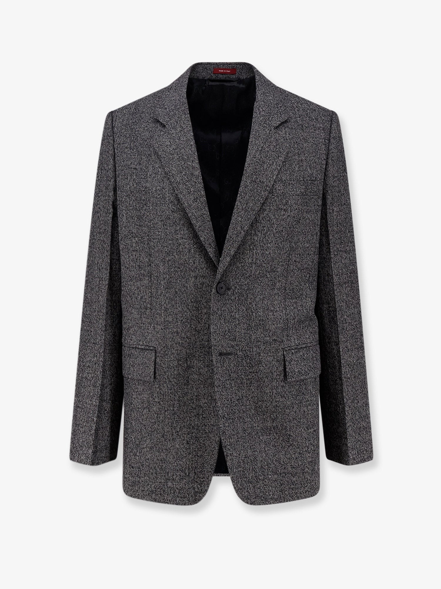 Mouliné wool blazer