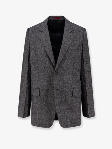 Mouliné wool blazer