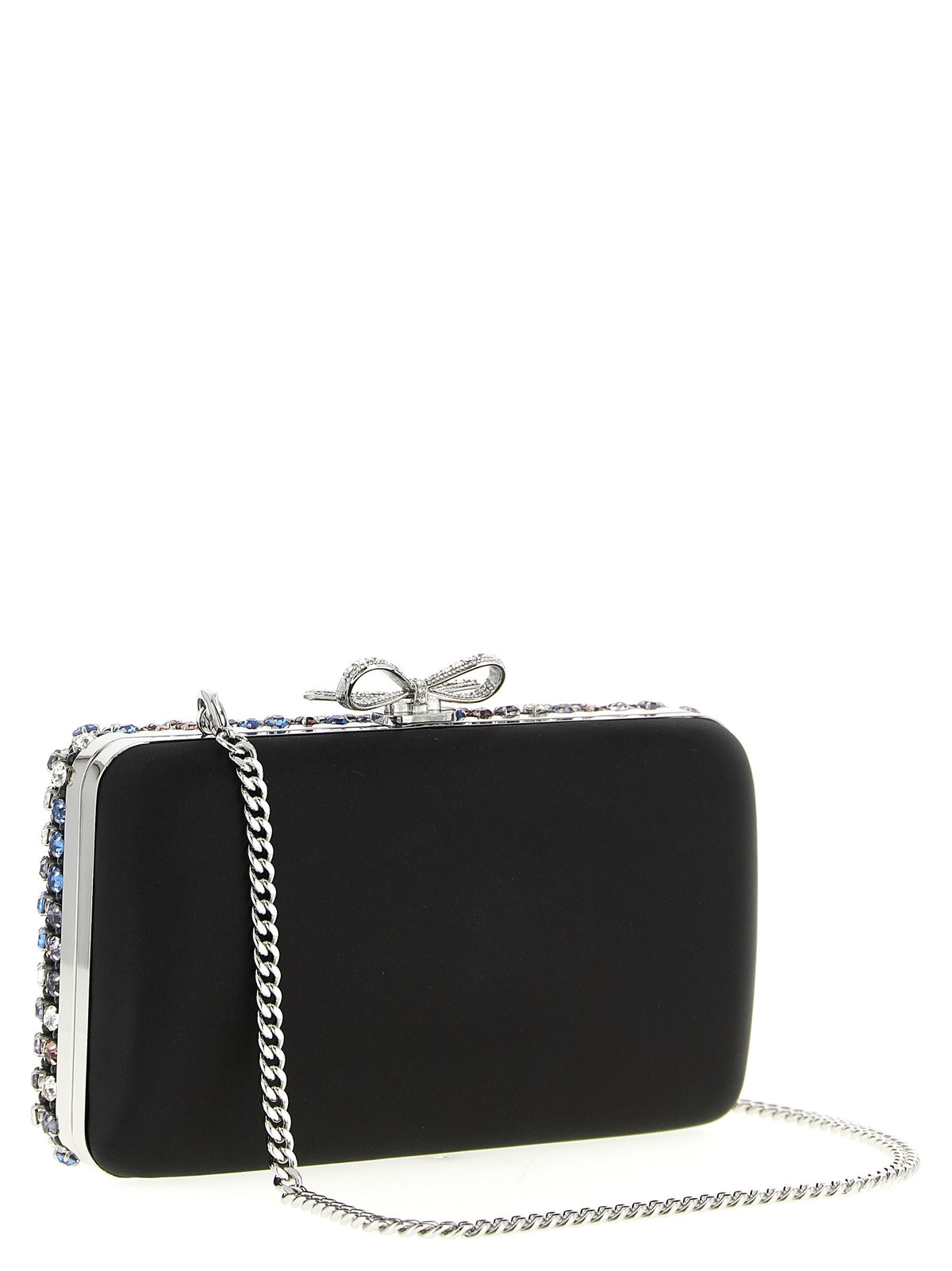 SELF PORTRAIT - 'Multi Crystal Chainmail' clutch