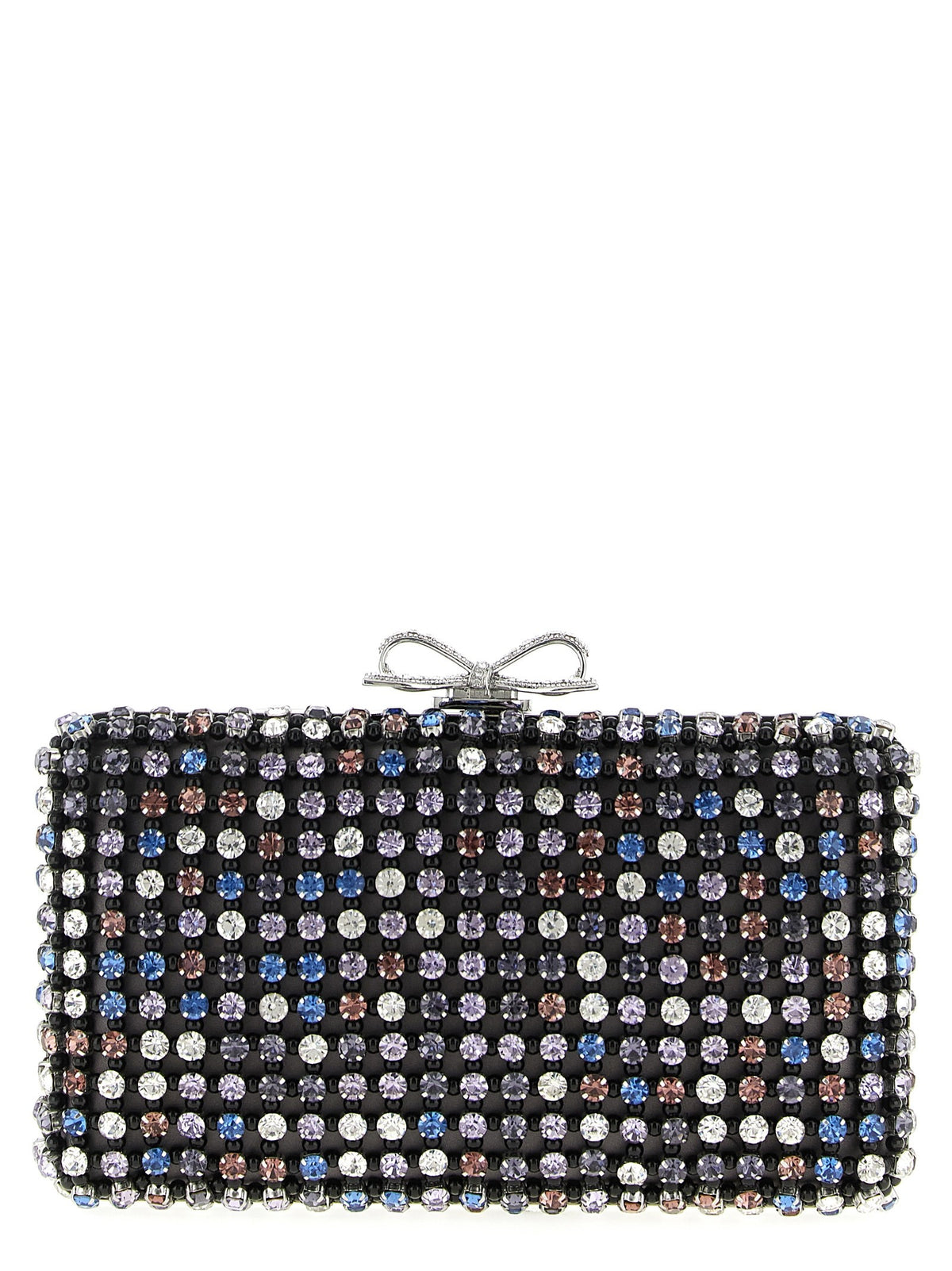 SELF PORTRAIT - 'Multi Crystal Chainmail' clutch