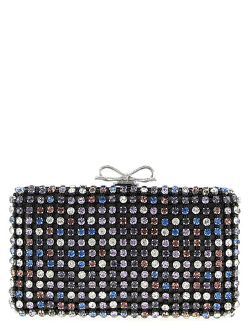 SELF PORTRAIT - 'Multi Crystal Chainmail' clutch