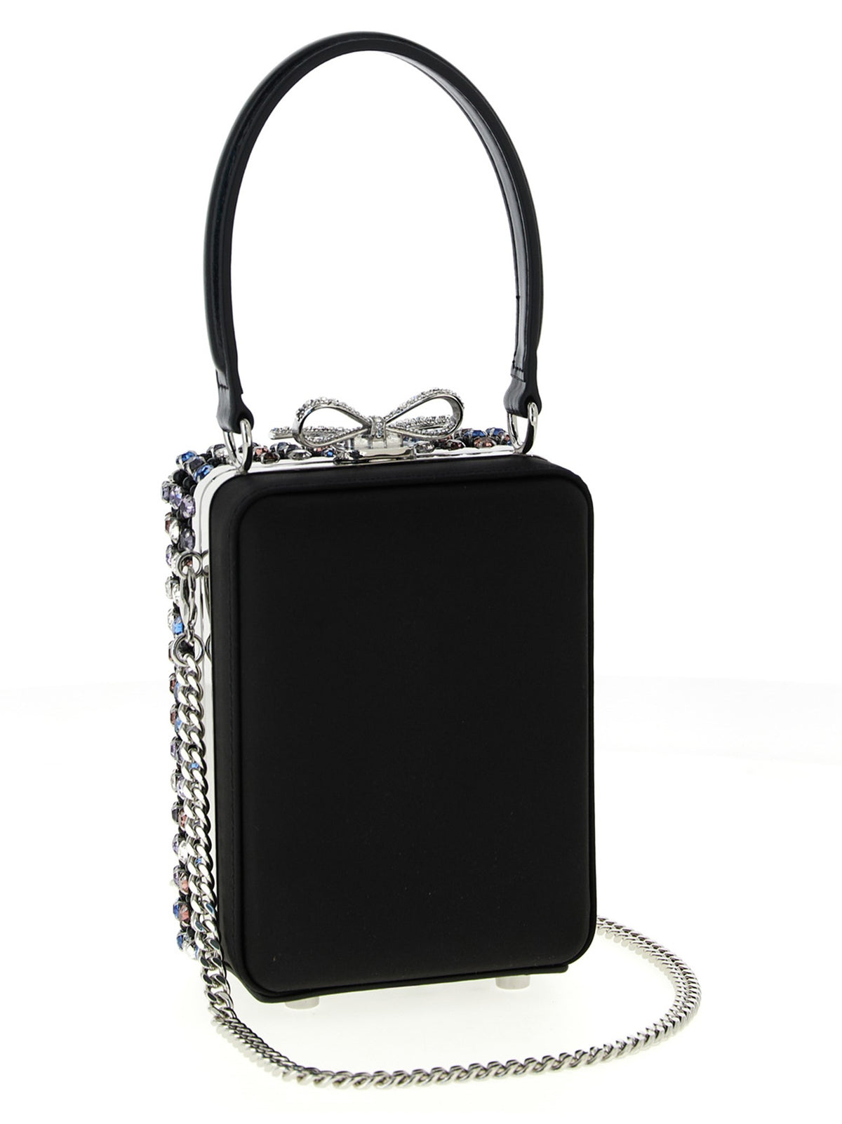 SELF PORTRAIT - 'Multi Crystal Chainmail' handbag