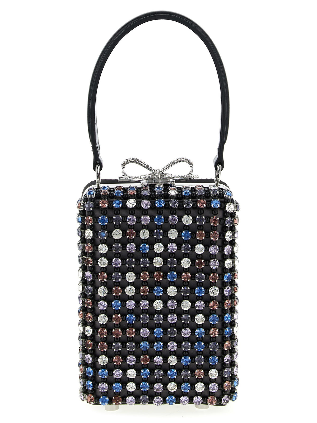 SELF PORTRAIT - 'Multi Crystal Chainmail' handbag