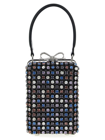SELF PORTRAIT - 'Multi Crystal Chainmail' handbag