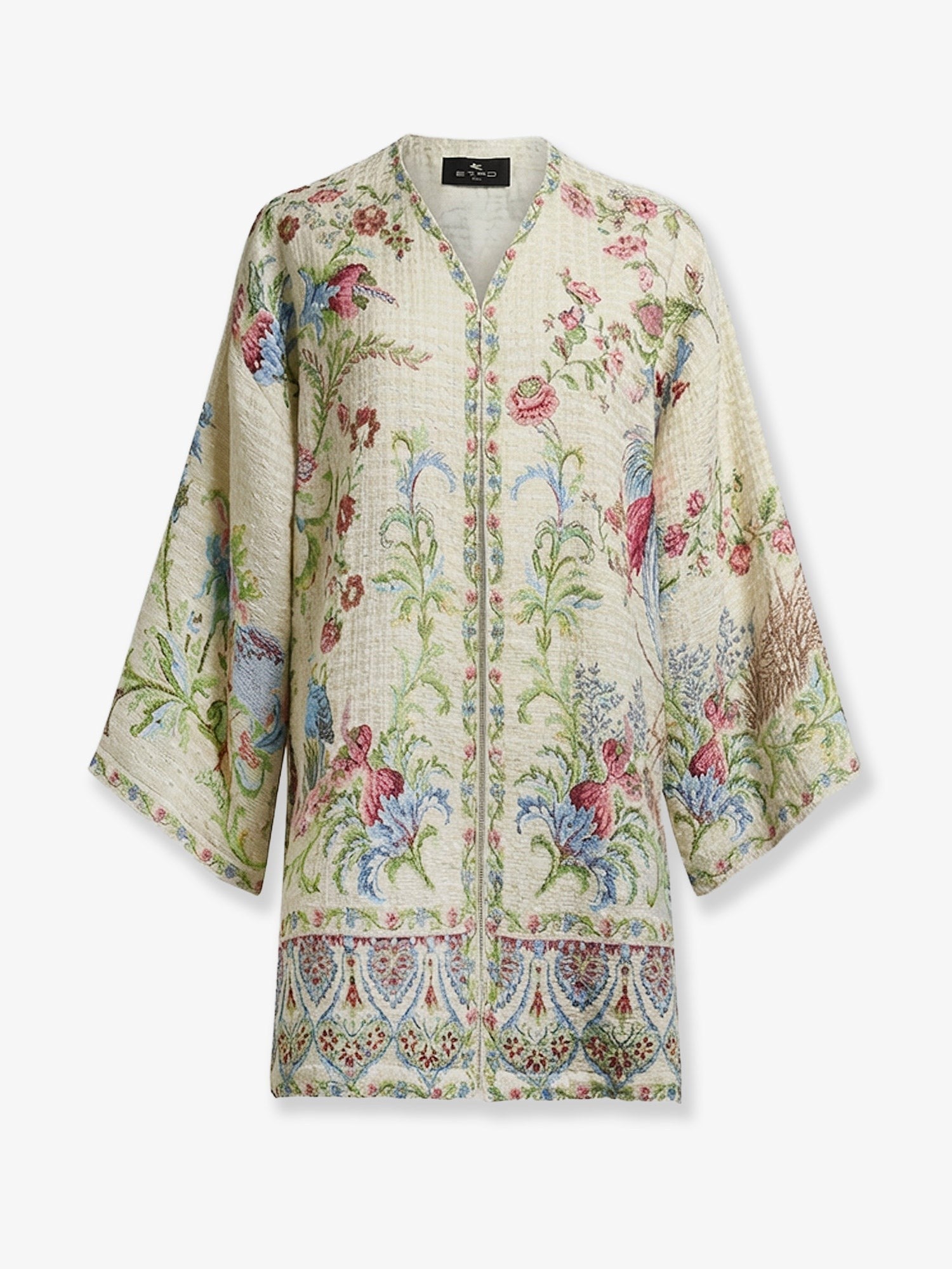 Multicolor cotton blend kimono multicolor-cotton-blend-kimono_fbd3f07f-fee6-4b64-bb86-084c6ba22f96