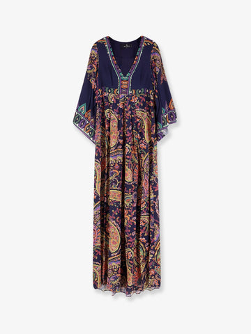 Etro - Multicolor viscose long dress multicolor-viscose-long-dress
