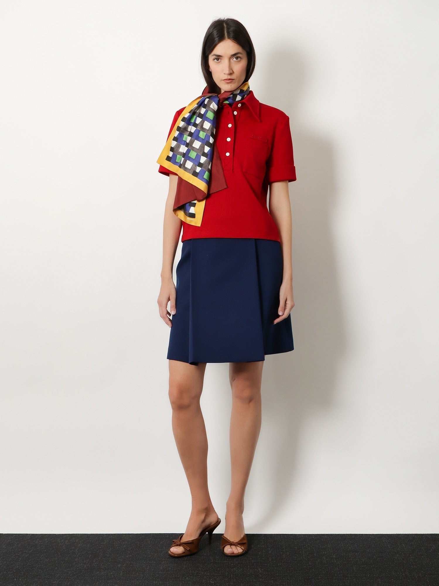 Miu Miu Miu Miu - Multicolored silk scarf