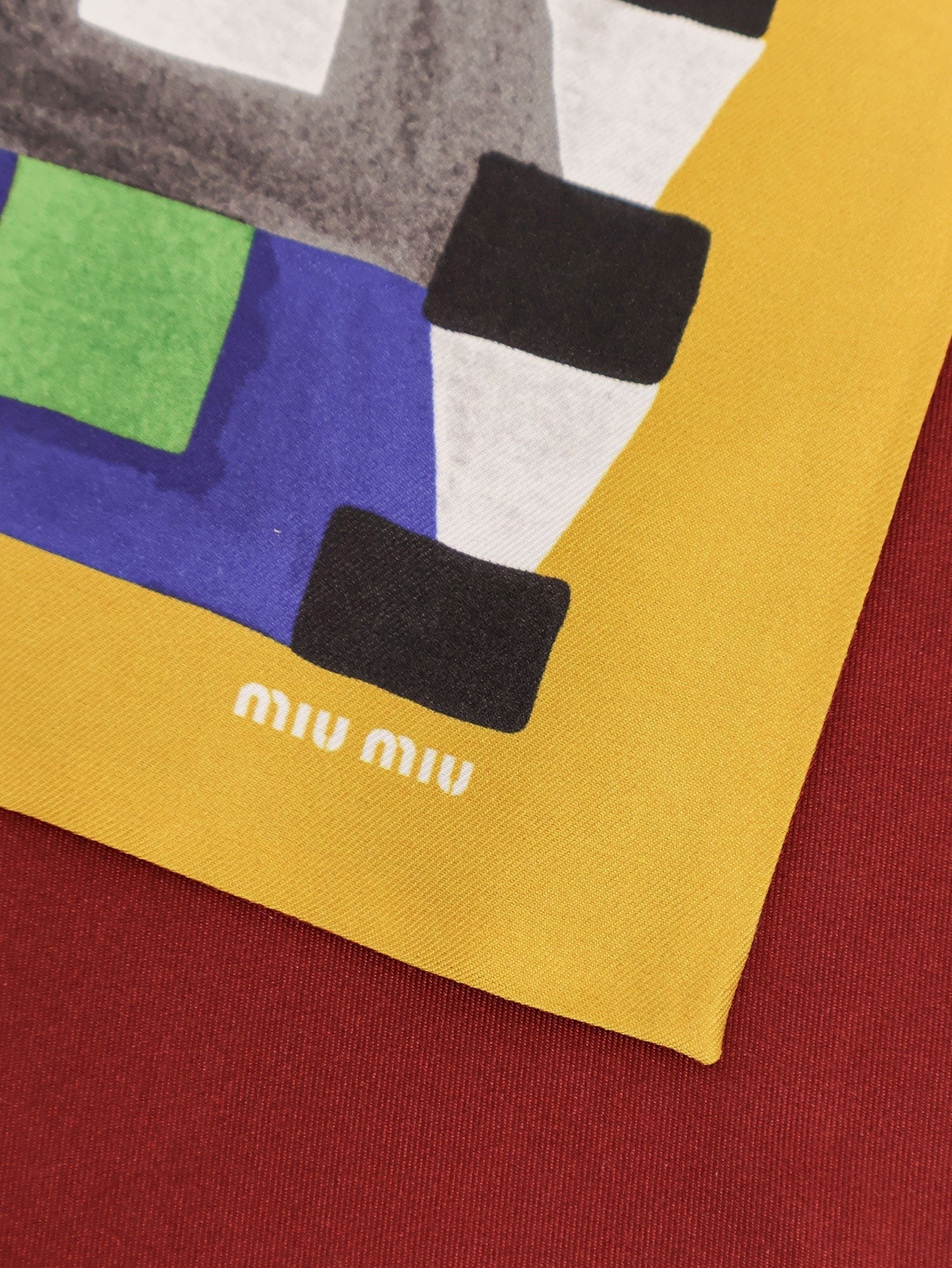 Miu Miu Miu Miu - Multicolored silk scarf