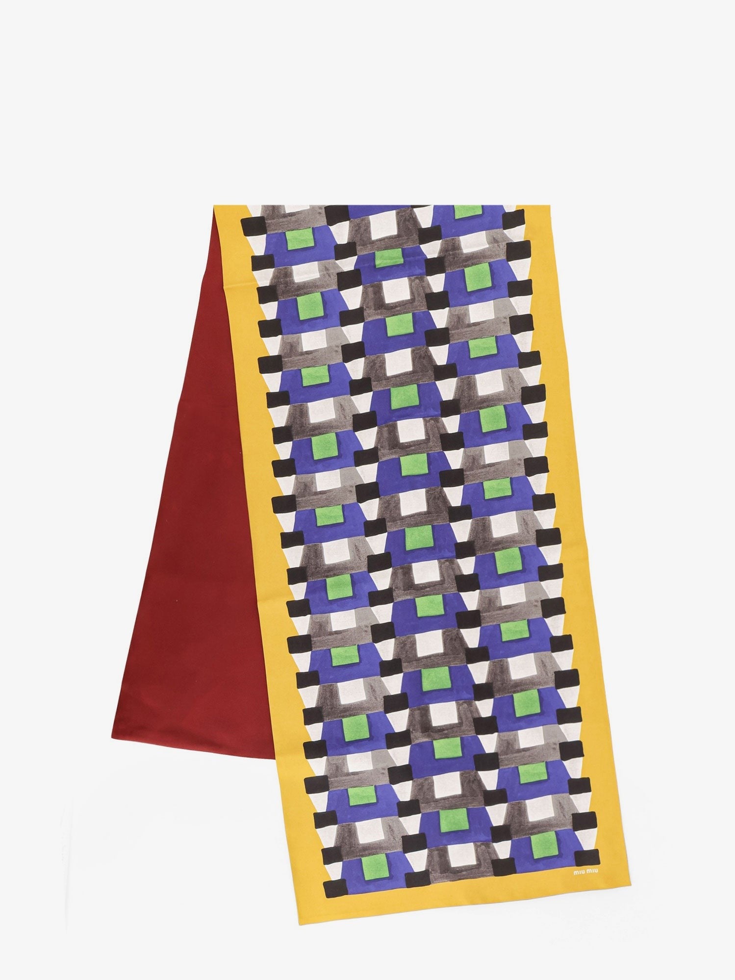 Miu Miu Miu Miu - Multicolored silk scarf